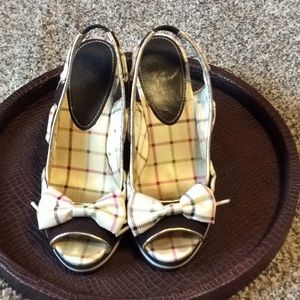 Coach Cork Wedge Slingback sandals